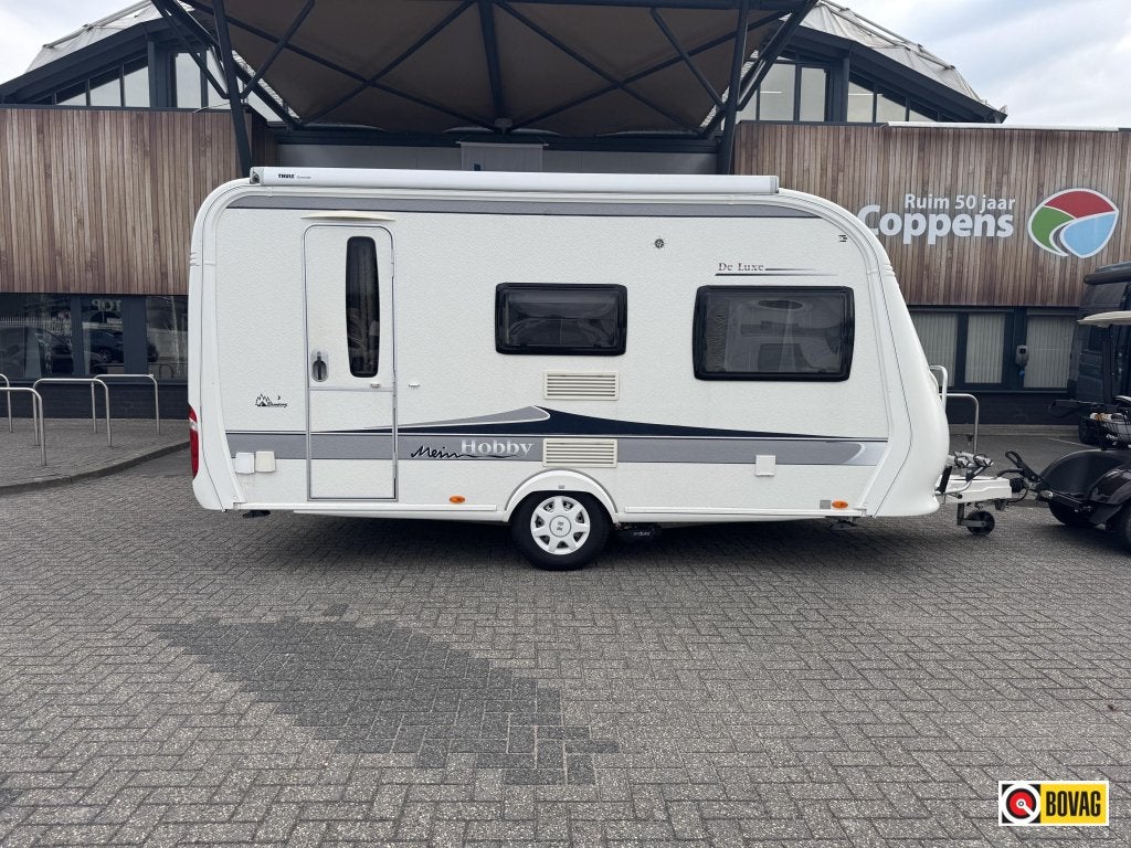 Hobby De Luxe 440 SF 2013 MOVER + LUIFEL!!!, Caravans en Kamperen, Caravans, Hobby, Bedrijf, Treinzit, Schokbreker