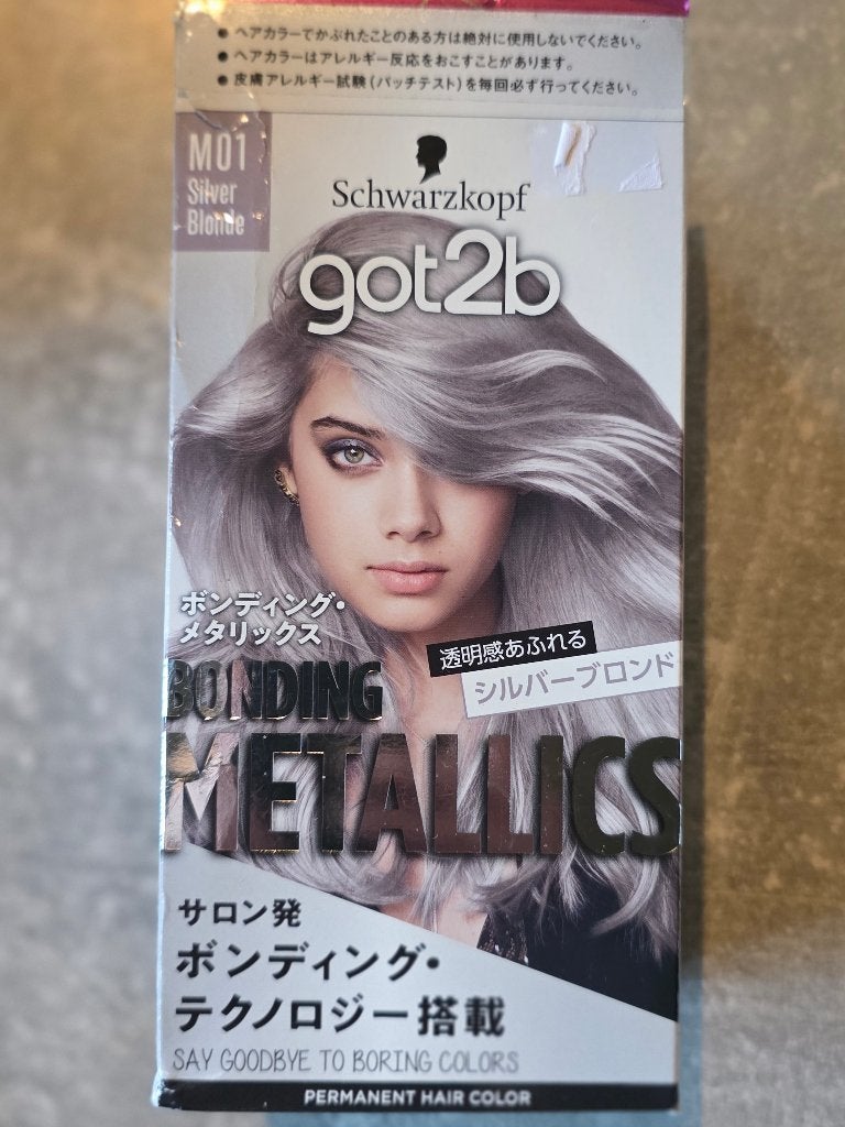 J-beauty Schwarzkopf got2b Bonding Metallics M01Silver Blond, Overige typen, Nieuw, Schwarzkopf, Ophalen of Verzenden