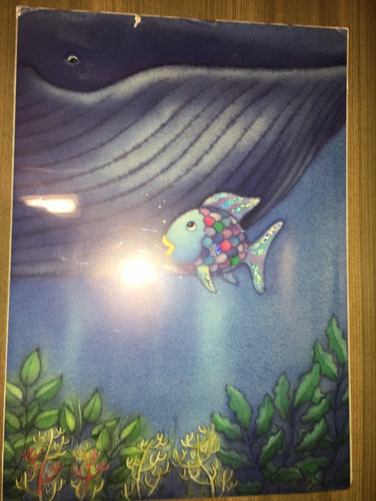 Marcus Pfister poster regenboog visje sticht vrede, walvis, Rechthoekig Staand, Ophalen of Verzenden, Zo goed als nieuw, A1 t/m A3