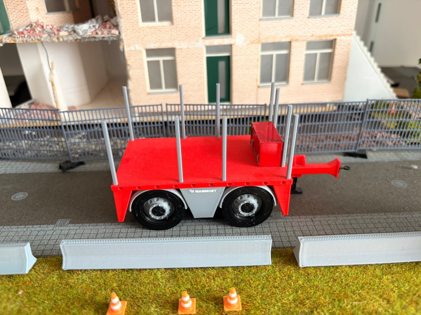 Mammoet ballast aanhanger, Hobby en Vrije tijd, Modelauto's | 1:50, Ophalen of Verzenden, Zo goed als nieuw, Hijskraan, Tractor of Landbouw