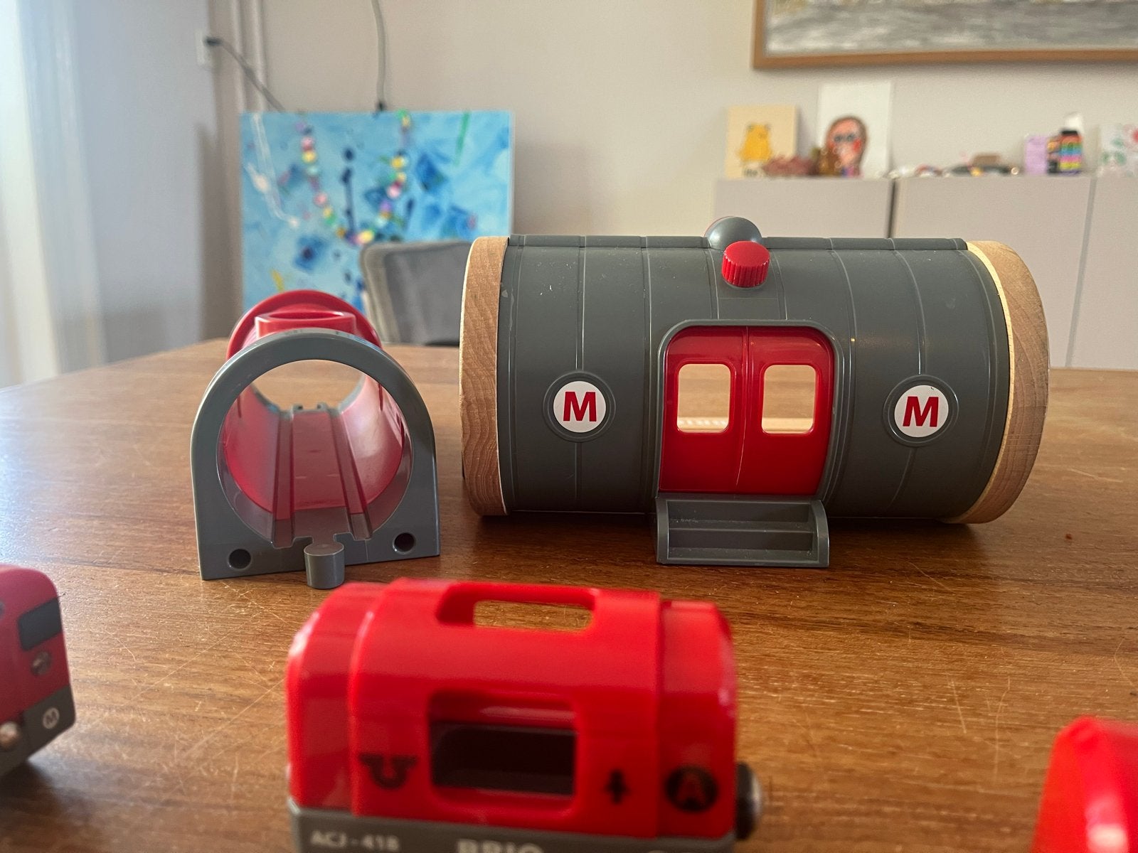 Brio Metro Treinset met Station, Tunnel en Spoor, Ophalen, Zo goed als nieuw, Jongen of Meisje