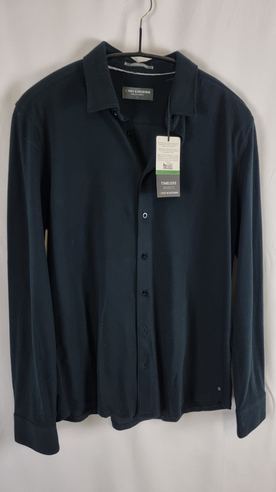 Heren overhemd blouse merk No Excess maat L nieuw, -, Verzenden, Zwart, -