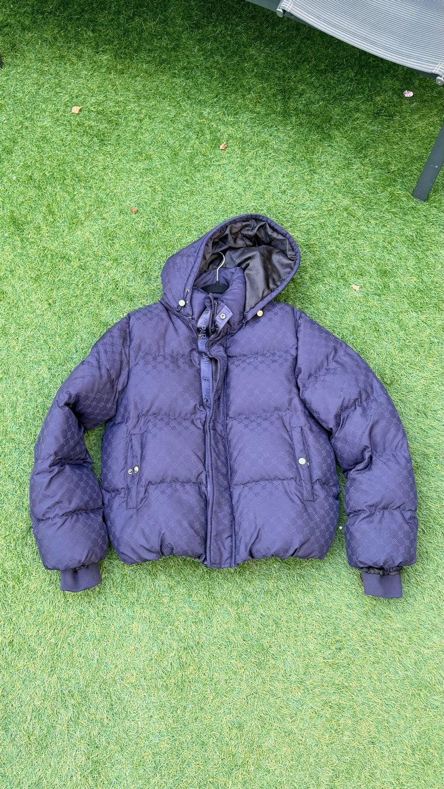 Daily Paper Puffer Jas Maat M, Kleding | Heren, Ophalen of Verzenden, Zo goed als nieuw, Maat 48/50 (M), Blauw