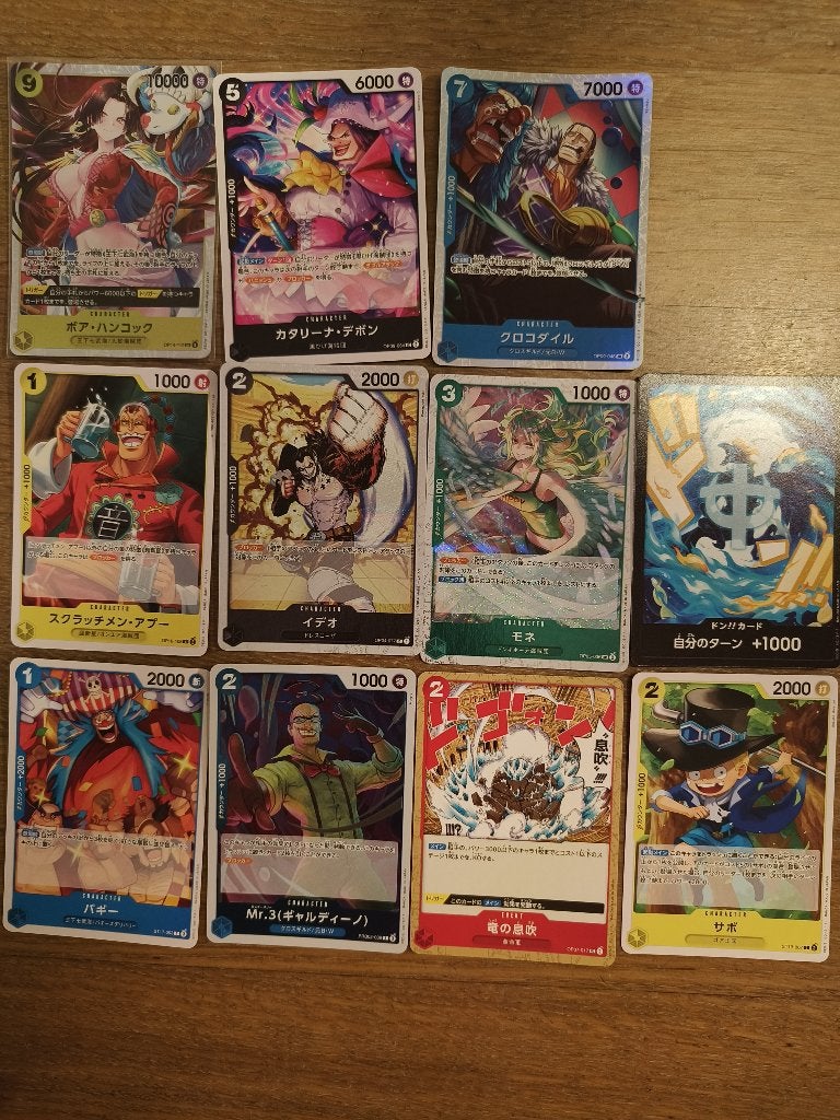 One Piece Kaarten met Boa Hancock, Catarina Devon, Crocodile, Ophalen of Verzenden, Gebruikt