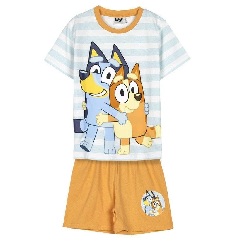 Bluey Shortama / Setje - Maat 98 - Katoen, Nacht- of Onderkleding, Bluey, Jongen of Meisje, Nieuw