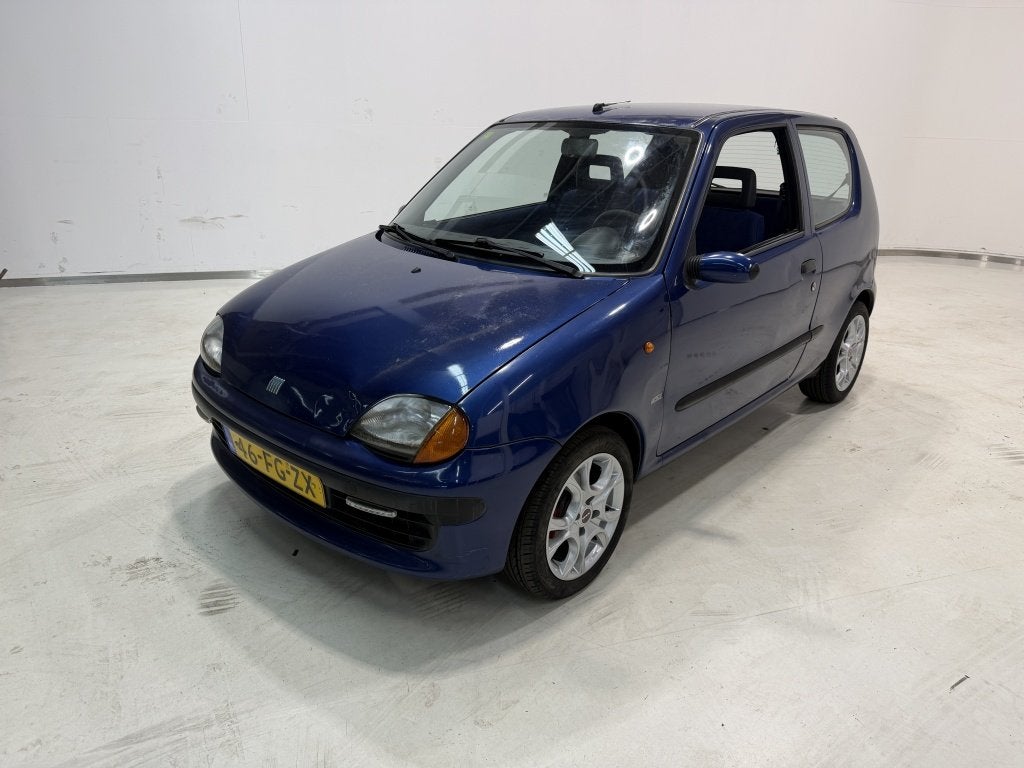 Fiat Seicento 1100 ie Hobby (bj 2000), Stof, 54 pk, Blauw, Origineel Nederlands