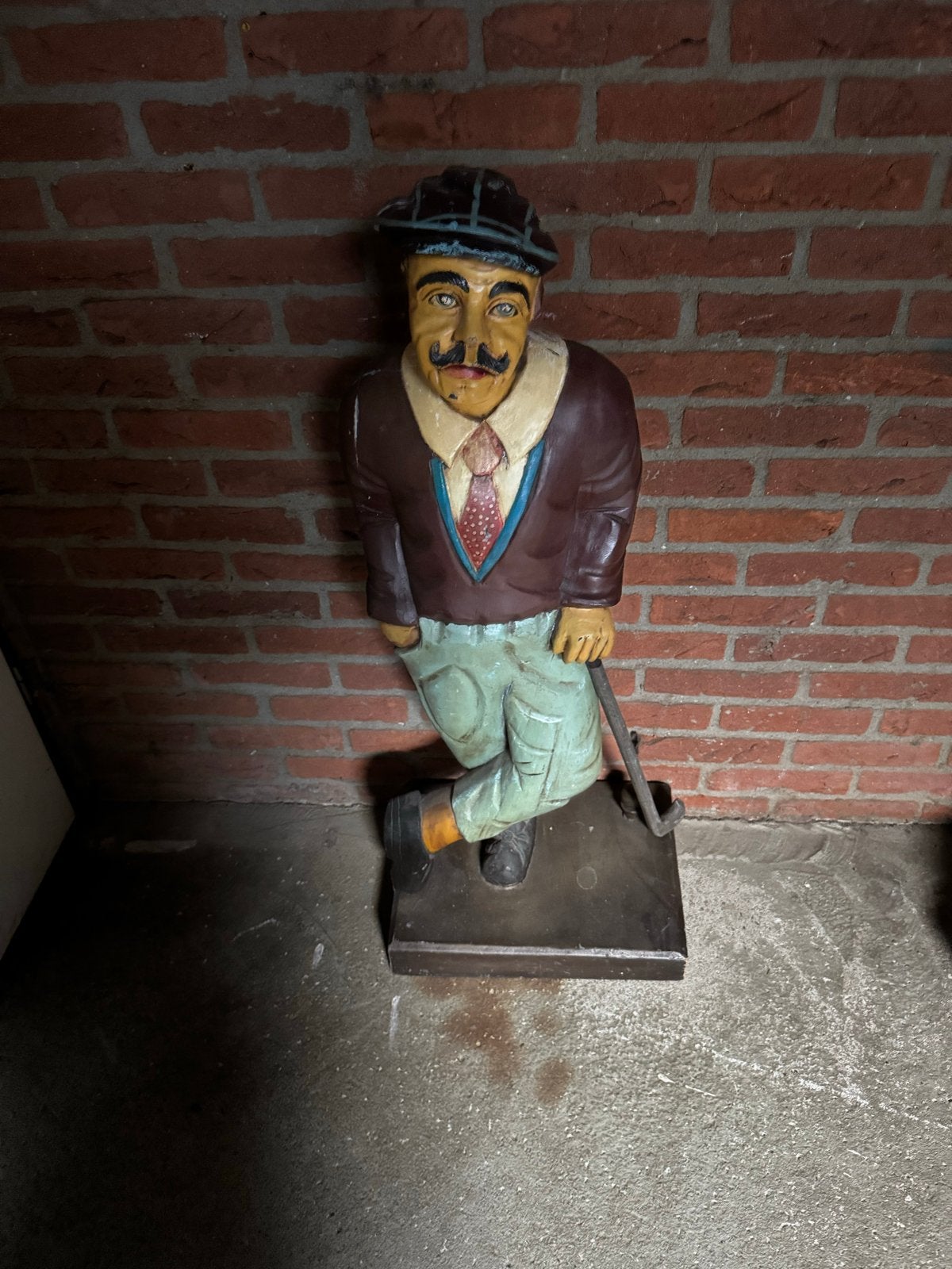 Vintage Golfspeler Beeld, Ophalen