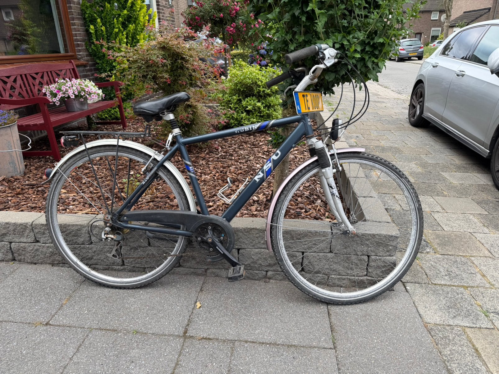 Heren fiets, Gebruikt, Velgrem, Versnellingen, 49 tot 53 cm