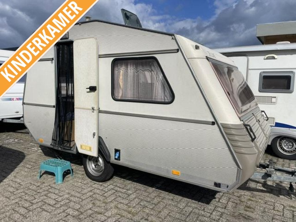 Kip De Luxe 34 1987; zit stapelbed tent+luifel, Dwars-stapelbed, Bedrijf, Treinzit, 500 - 750 kg
