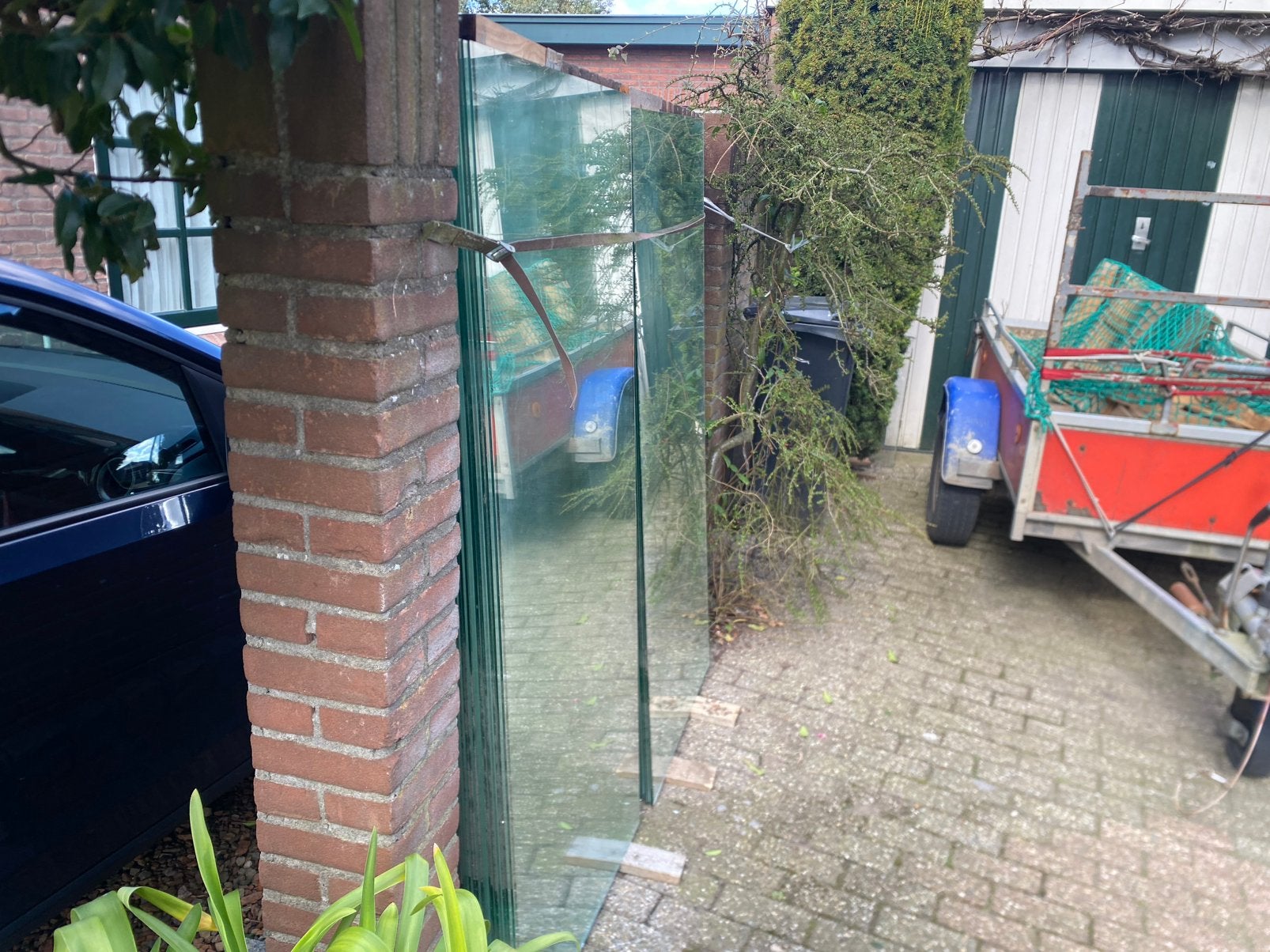 Tweedehands kassenglas (op maat). Tuinkas tuinders hobbykas, Ophalen, Gebruikt, Glasplaat