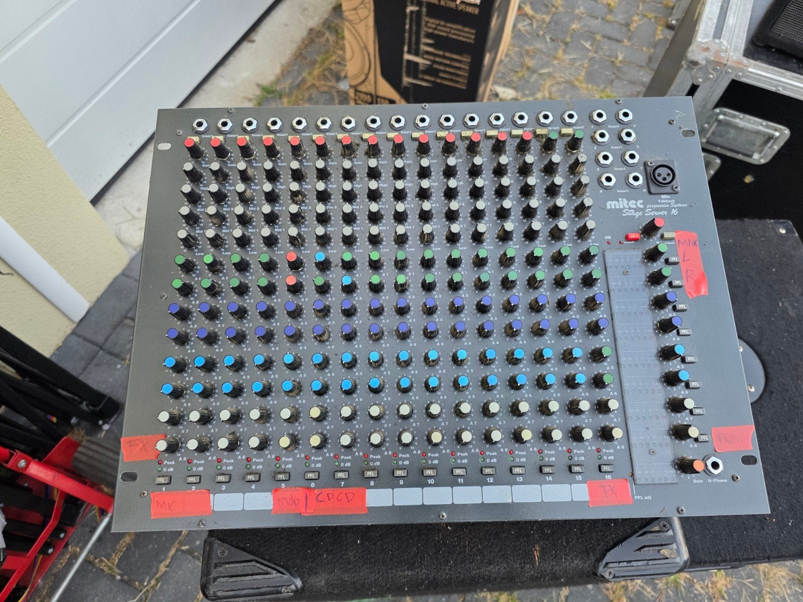 Mitec Stage Server 16 Analoog Mengpaneel (Made in Germany), Ophalen, Gebruikt, 10 tot 20 kanalen