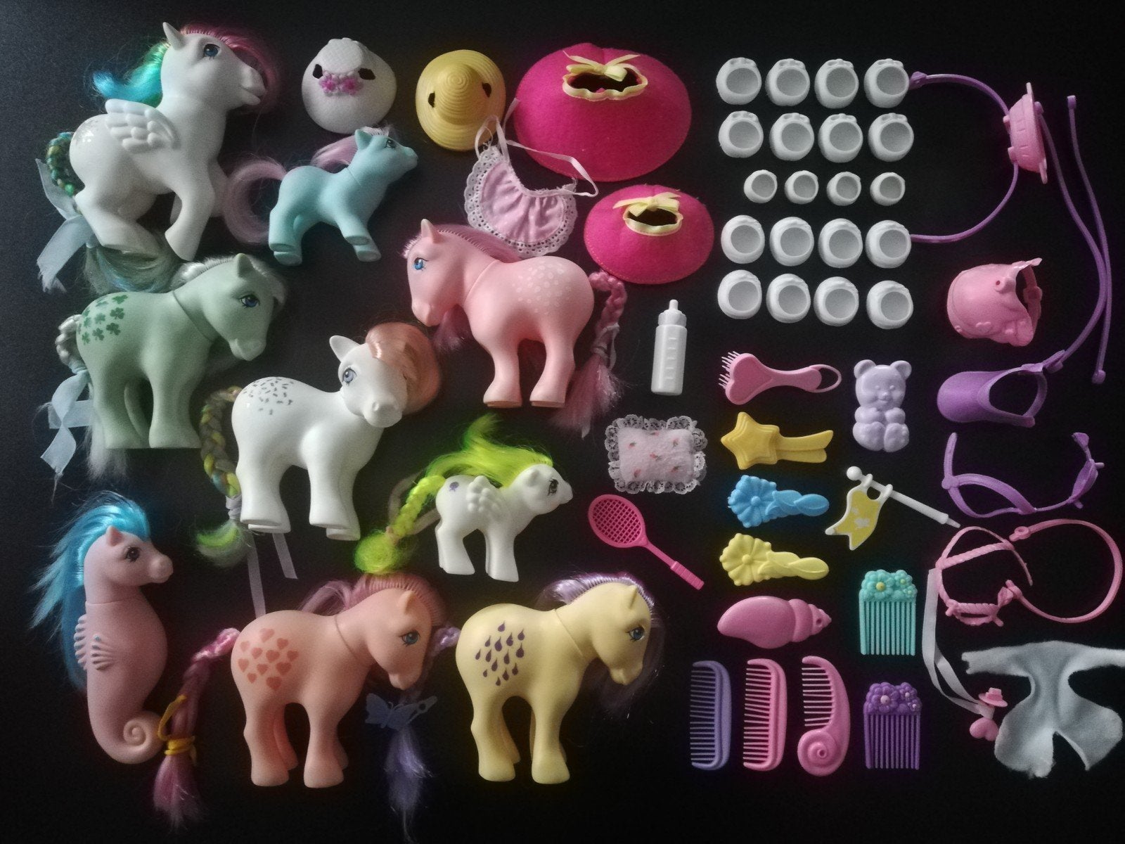 Vintage My Little Pony's en accessoires., Ophalen of Verzenden, Gebruikt