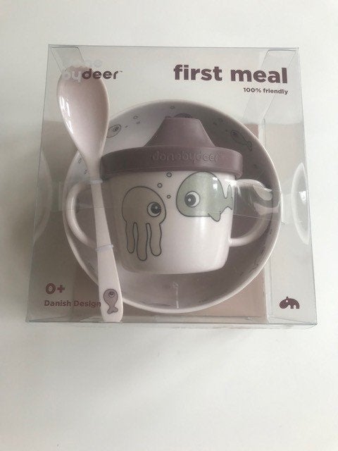 First Meal Eetset Done By Deer Sea Friends plus Eetslab!, Ophalen of Verzenden, Zo goed als nieuw, Overige typen