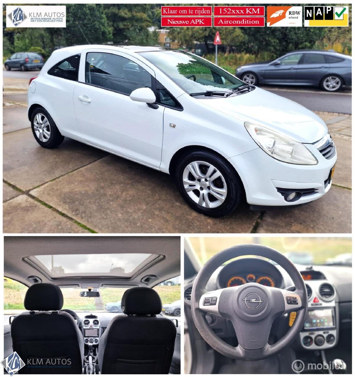 Opel Corsa 1.4-16V White Edition, Auto's, Voorwielaandrijving, Gebruikt, 4 cilinders, Wit