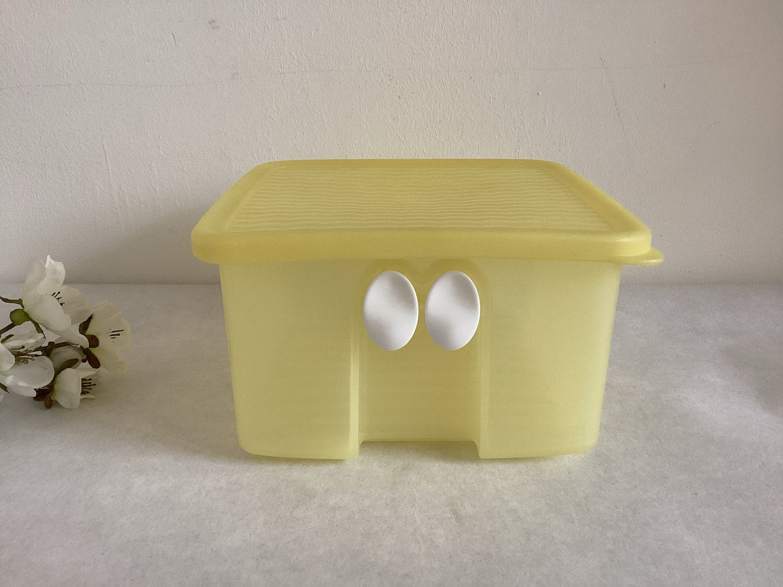 Tupperware Fridge Smart koelkastdoosje 1,1 liter, Huis en Inrichting, Keuken | Tupperware, Gebruikt, Bewaardoos, Geel, Ophalen of Verzenden