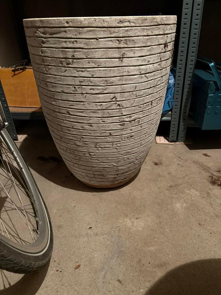 Plantenpotten te koop, Tuin en Terras, Bloempotten, Gebruikt, Rond, Aardewerk, Ophalen