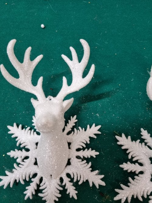 Kerst hertenkopjes decoratie hangers, [a630], Ophalen of Verzenden, 'T Olde Gre-j, Info@toldegrej.nl, Endepoelstraat 20f Didam
