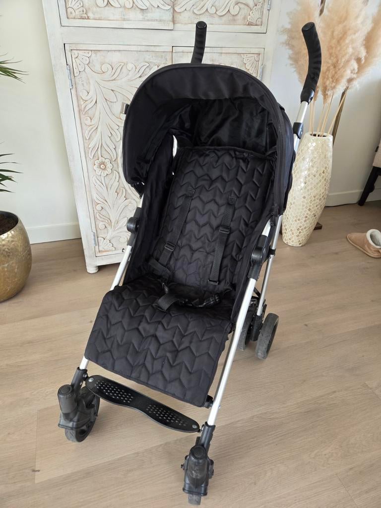 Buggy compleet met winterhoes en regenhoes, Ophalen, Gebruikt, Overige merken, Verstelbare rugleuning