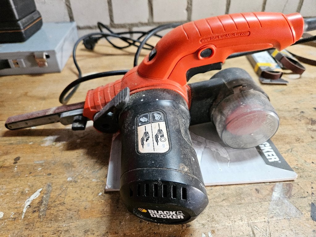 bandschuurmachine, Ophalen of Verzenden, Zo goed als nieuw, Minder dan 600 watt, Bandschuurmachine