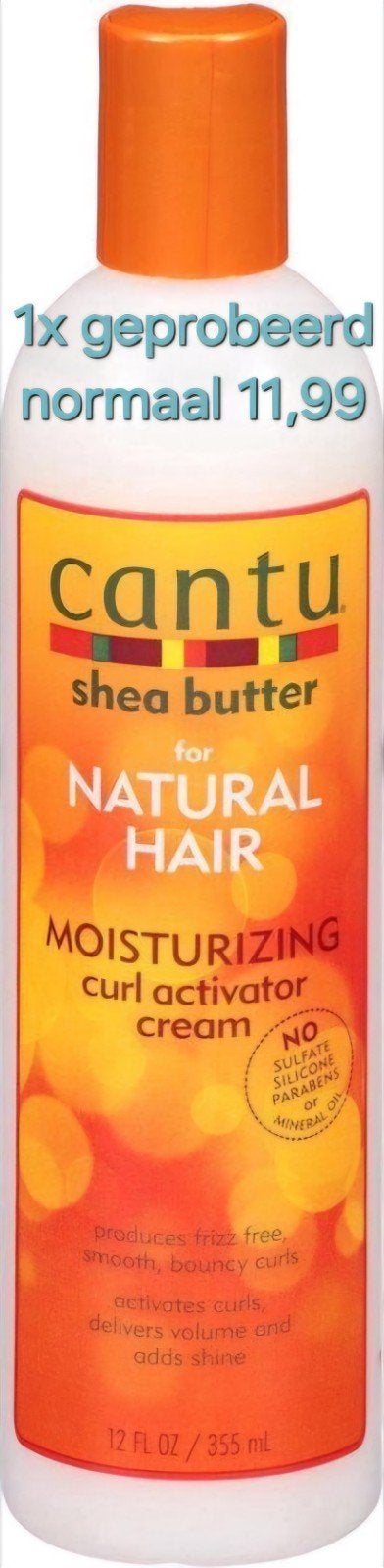 Cantu Shea Butter Curl Activator Cream - 355ml, Ophalen of Verzenden, Zo goed als nieuw, Haarverzorger of -hersteller