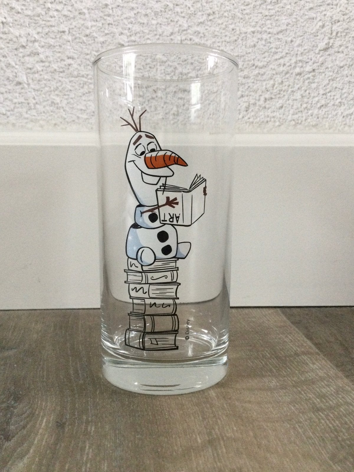 Glas frozen II Disney Olaf, Verzamelen, Ophalen of Verzenden, Zo goed als nieuw, Frisdrankglas