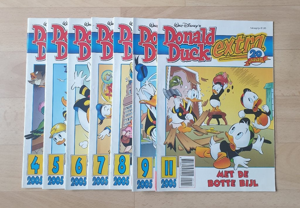 40 stuks Donald Duck Extra diverse jaren en nummers, Boeken, Meerdere stripboeken, Verzenden, Zo goed als nieuw