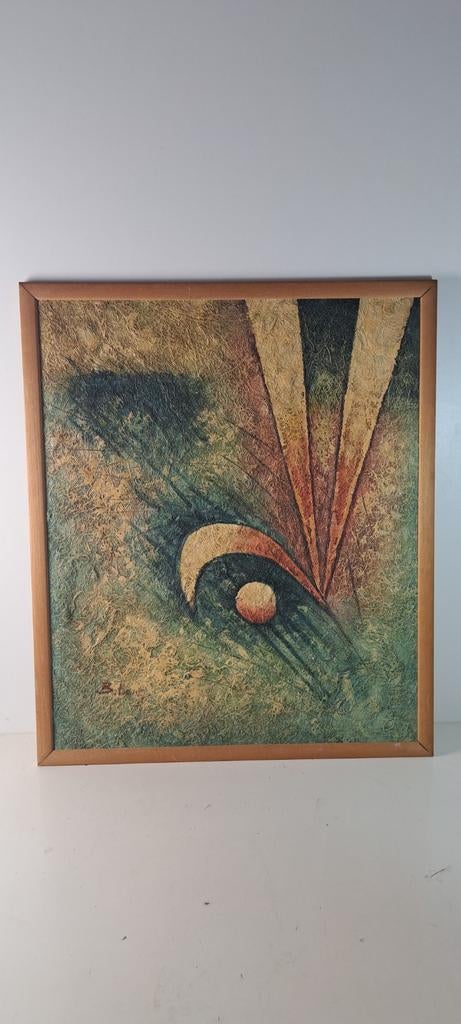 Origineel kunstwerk B. Long, Antiek en Kunst, Kunst | Schilderijen | Modern, Ophalen of Verzenden