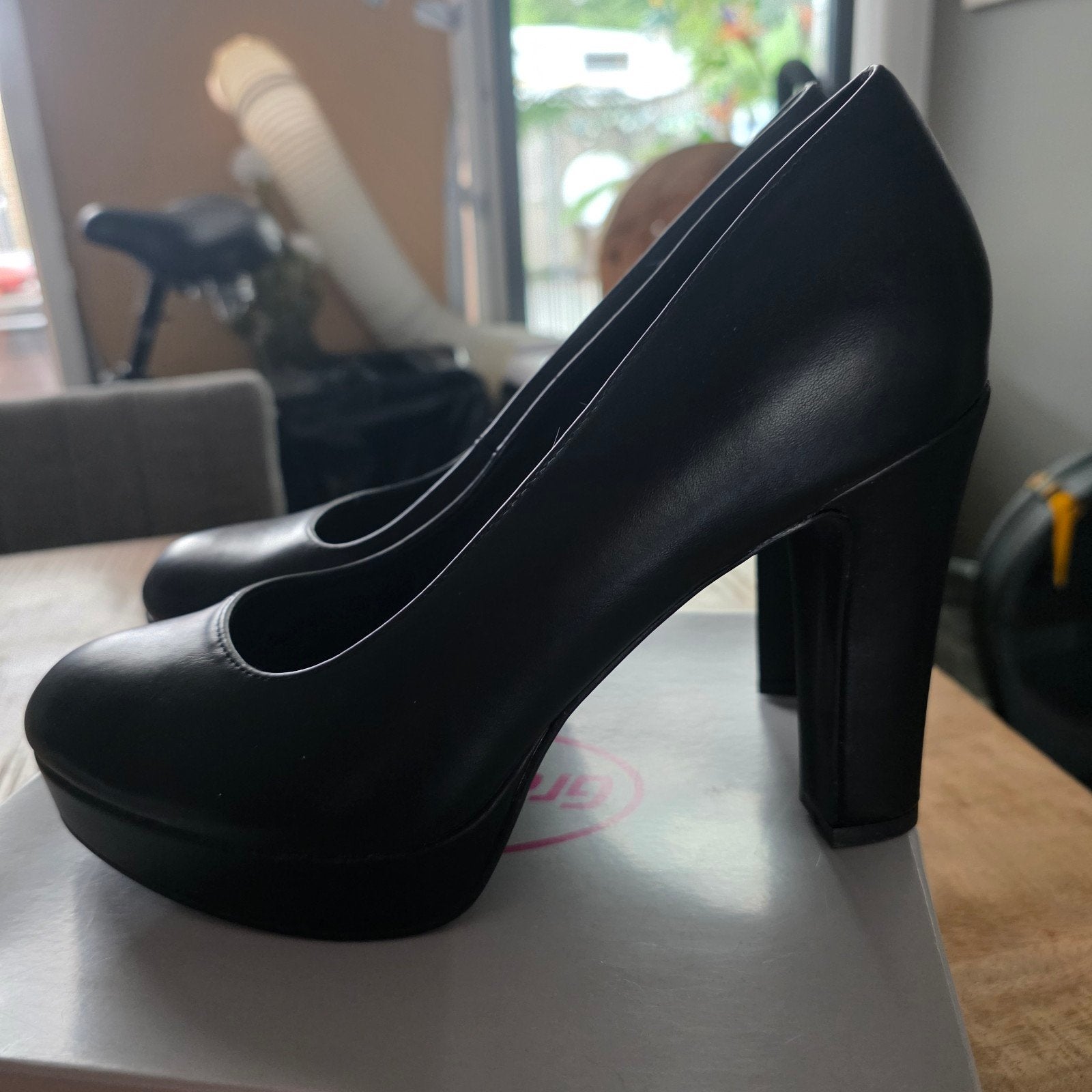 Graceland zwarte pumps met plateauzool, mt 42, nieuw, Pumps, Zwart, Nieuw, Ophalen of Verzenden