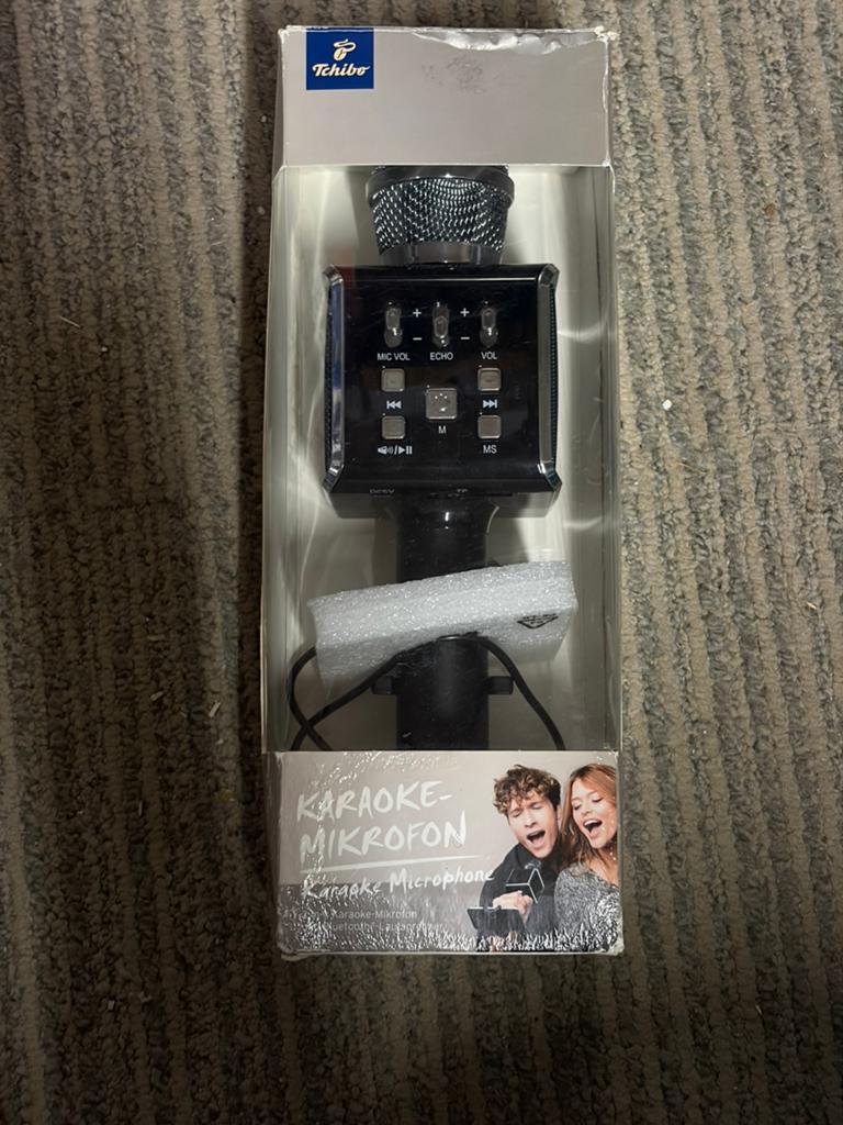 Tchibo Karaoke Microfoon 2-in-1 met Bluetooth Speaker, Ophalen, Nieuw, Microfoon(s)