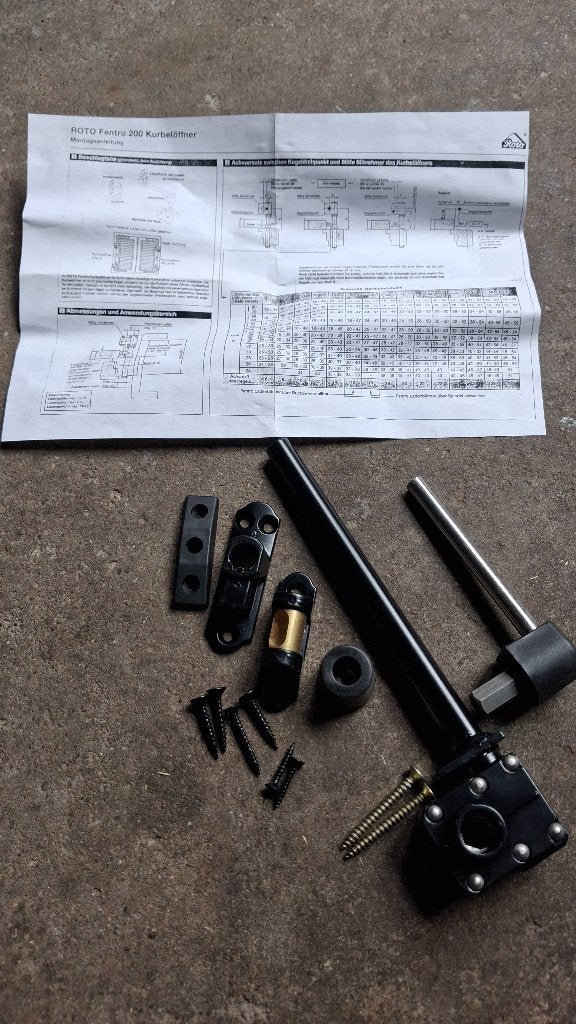 ROTO Fentro 200 Kurbelöffner - Raamopener, Ophalen, Nieuw, Overige materialen, Overige typen