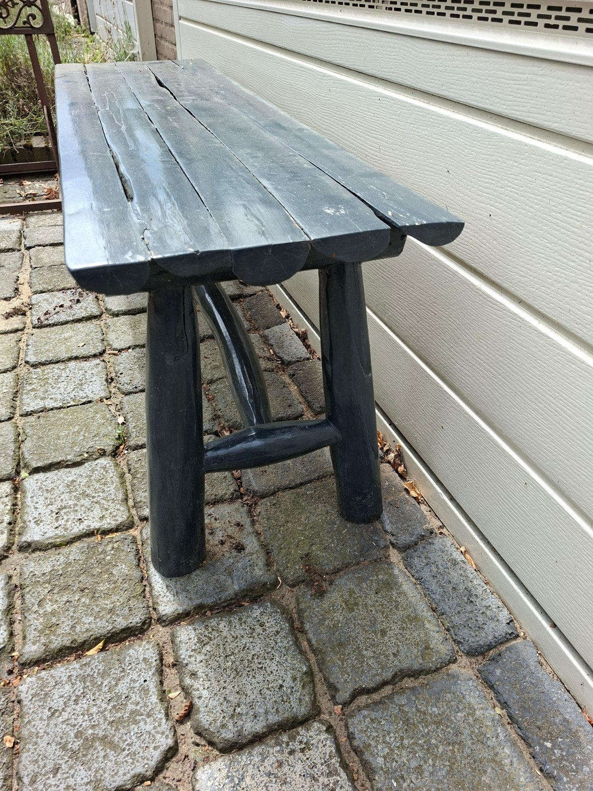 Leuk oud bankje, Ophalen