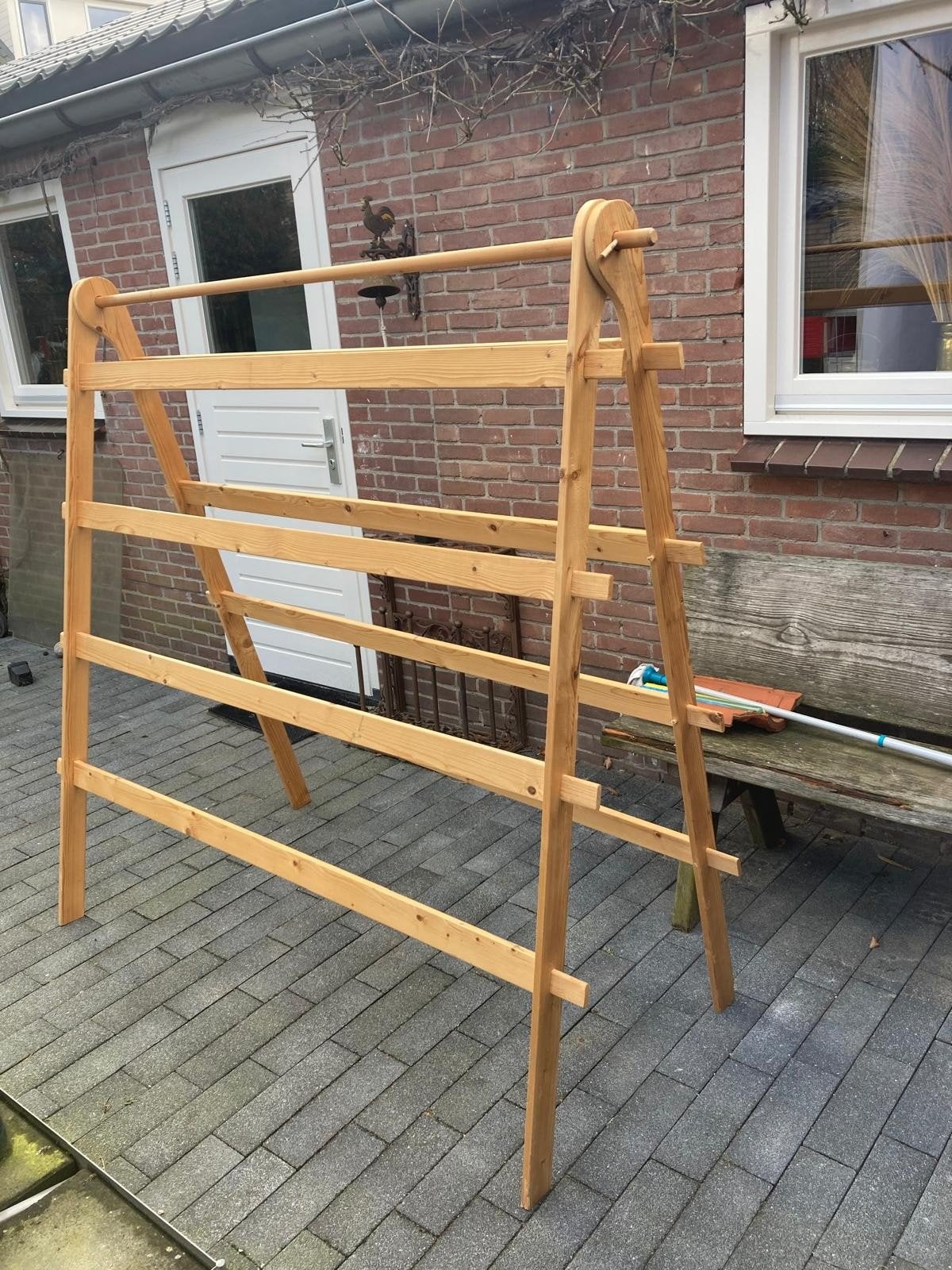 Houten wasrek, Ophalen, Gebruikt, Wasrek