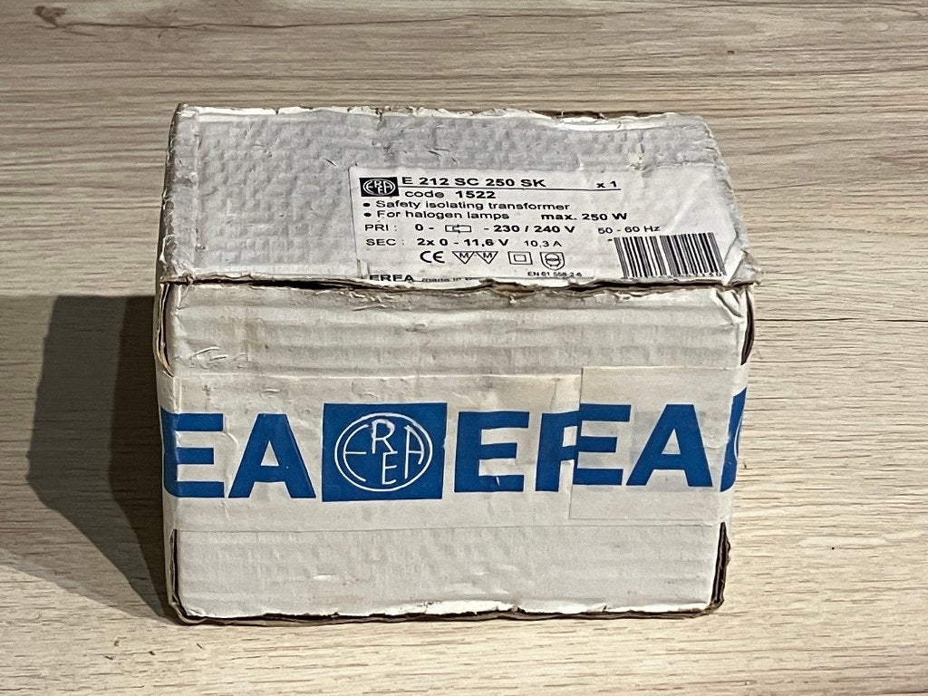 NIEUW : EREA Veiligheidstransfo : 250 VA - 50% !, Ophalen of Verzenden, Nieuw, Overige typen