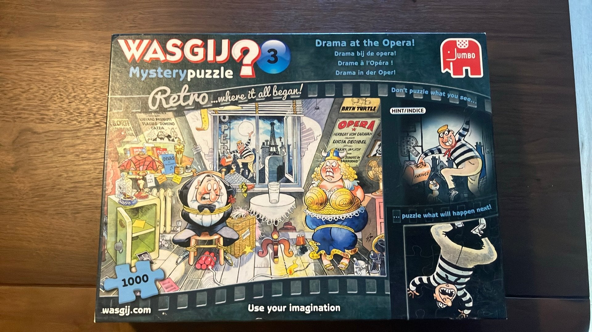 Wasgji Mystery puzzle nr 3, Ophalen of Verzenden, 500 t/m 1500 stukjes, Zo goed als nieuw