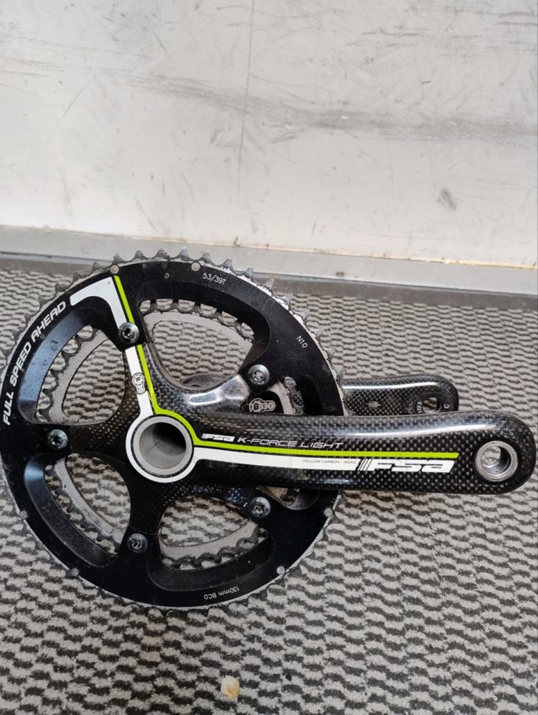 Fsa K-force light BB30 crankstel 172,5mm, Fietsen en Brommers, Fietsonderdelen, Crankstel of Pedalen, Gebruikt, FSA, Ophalen of Verzenden