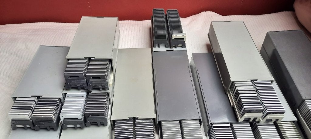 diaprojector Rollei met heel veel diaraampjes, Ophalen of Verzenden, Gebruikt