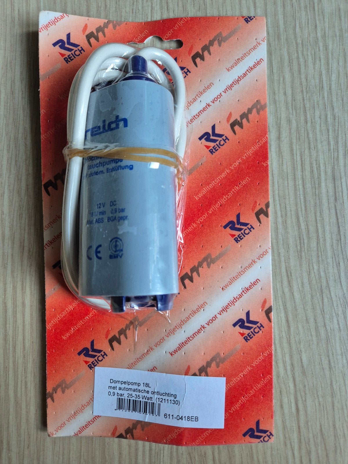 Reich Dompelpomp 18L met automatische ontluchting, Ophalen of Verzenden, Nieuw