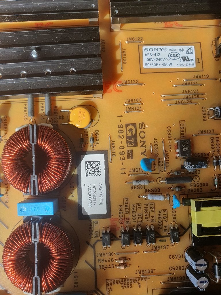 Sony Bravia powerboard, 50 Hz, Ophalen of Verzenden, Zo goed als nieuw, Smart TV