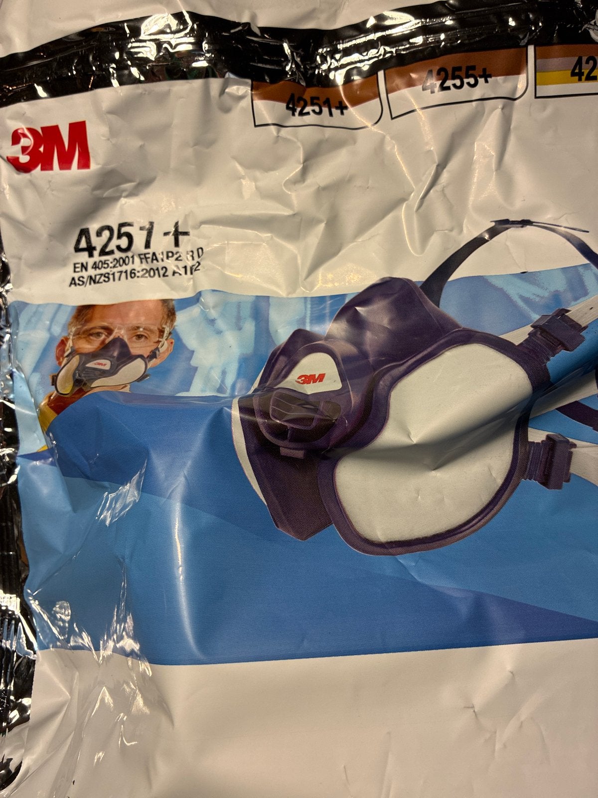 3M Halfgelaatsmasker 4251+ (3 stuks) - Nieuw in verpakking, Doe-het-zelf en Verbouw, Adembescherming, Ophalen of Verzenden, Nieuw