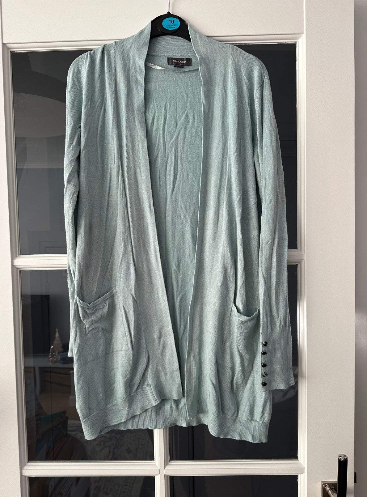 Turquoise blauw vest Primark maat XS, Kleding | Dames, Truien en Vesten, Ophalen of Verzenden, Zo goed als nieuw, Maat 34 (XS) of kleiner