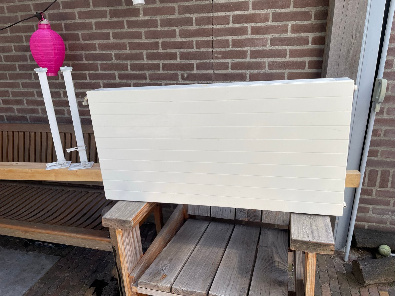 Radiator 100x50x10 cm - Wit, Ophalen, 30 tot 80 cm, Gebruikt, Radiator