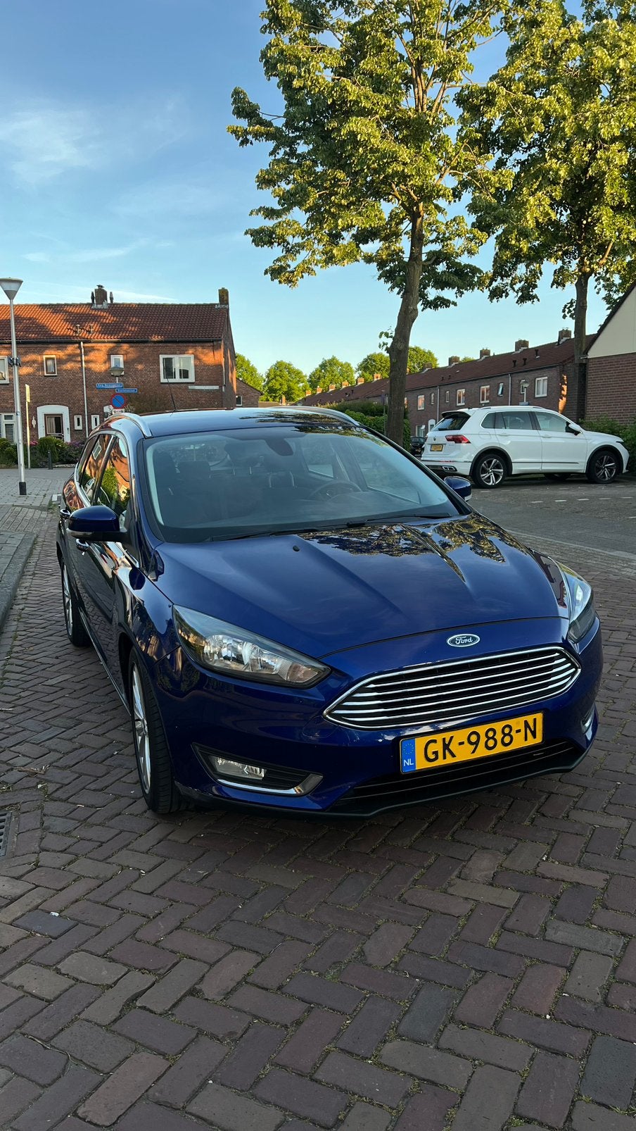 Ford Focus 1.0 Ecoboost 125pk 2015 Blauw, Auto's, Ford, 125 pk, Blauw, Origineel Nederlands, Handgeschakeld
