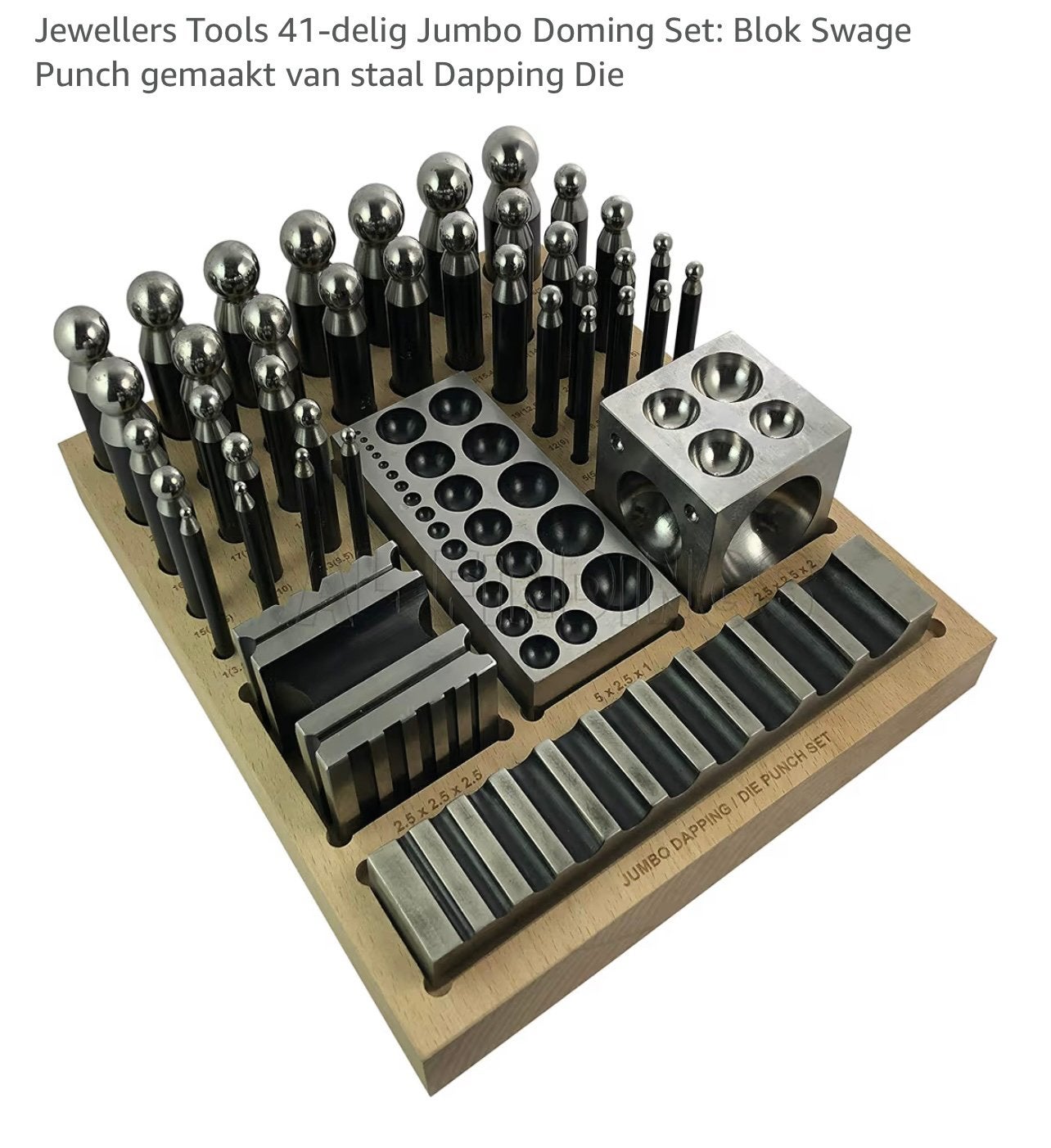JUMBO TAPPING PONS SET EDELSMID, Ophalen, Zo goed als nieuw