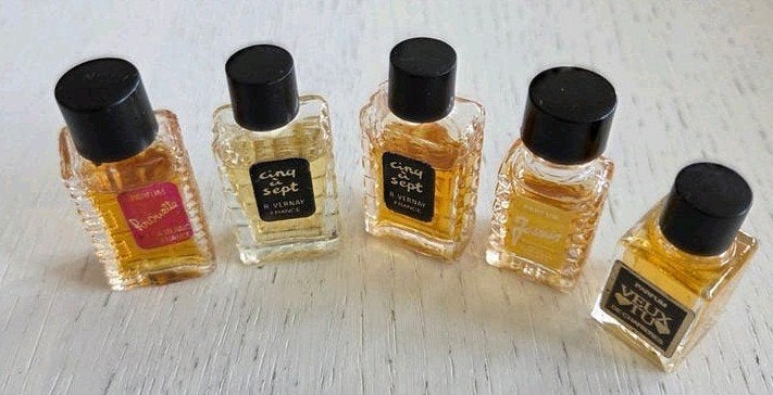 5 Mini parfumflesjes, Ophalen of Verzenden, Zo goed als nieuw, Miniatuur, Gevuld