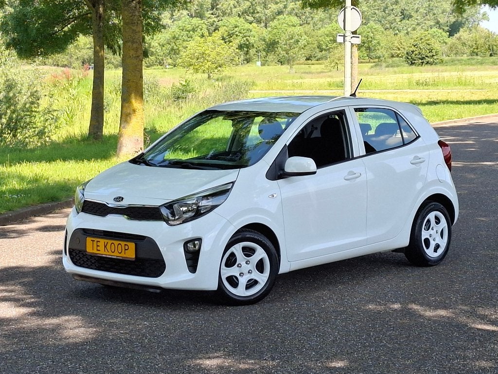 Picanto 1.0 bj 2018 Airco Stoelverw Lage KM Vol Extra’s Mooi, Voorwielaandrijving, Stof, Euro 6, Wit