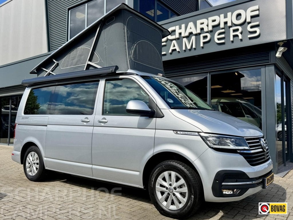 VW T6.1 California Ocean 6.1 150 DSG|ACC|CARPL|CONSTR|TREKH, Caravans en Kamperen, Automaat, Buscamper of Camperbus, Bedrijf, Diesel