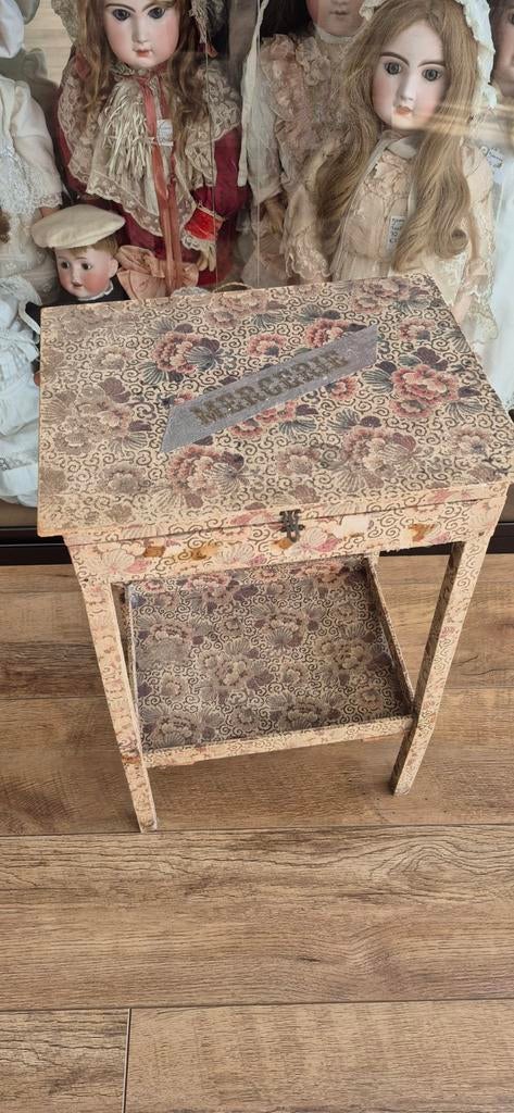Antieke Franse stoffen toillettafel, Ophalen of Verzenden