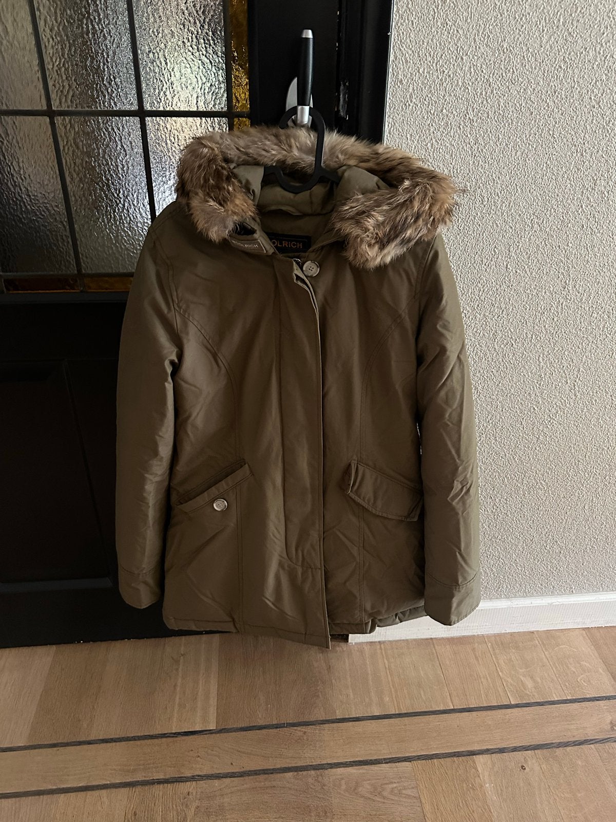 Woolrich Winterjas - Maat M, Ophalen of Verzenden, Zo goed als nieuw, Maat 38/40 (M), Groen