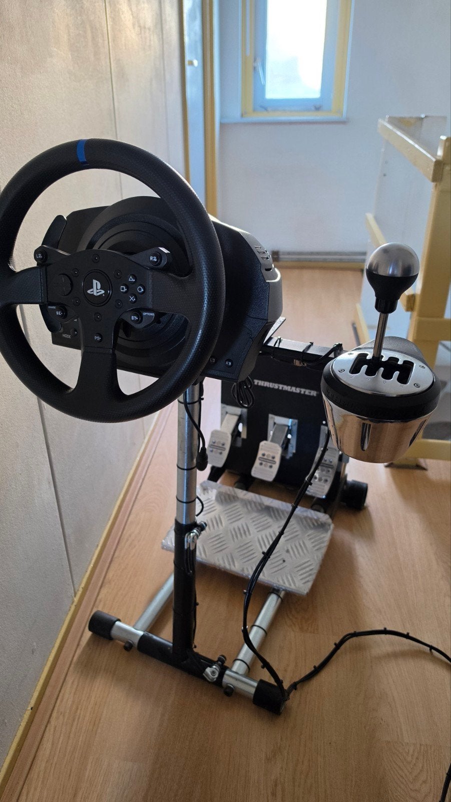 Thrustmaster T300RS GT Edition met TH8A Shifter en T3PA-PRO, Ophalen, 1 speler, Racen en Vliegen, Zo goed als nieuw