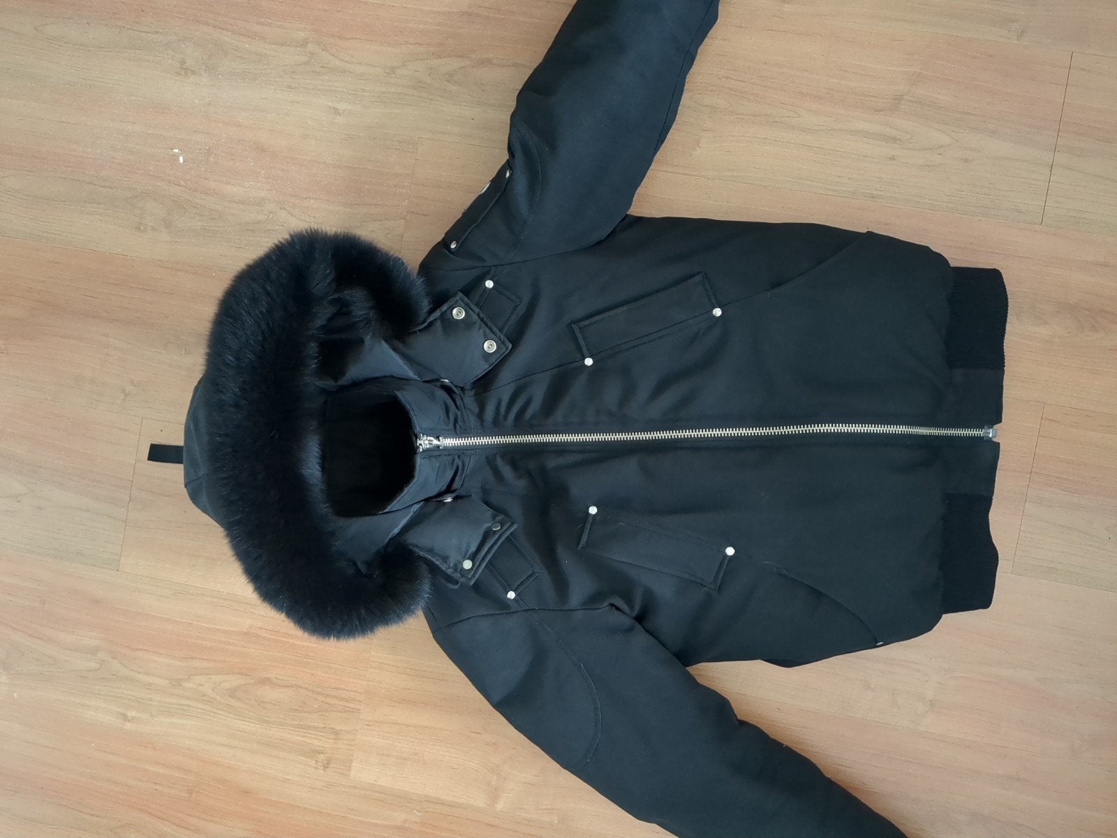 Moose Knuckles Bomber Jacket, Maat 48/50 (M), Zwart, Ophalen of Verzenden, Zo goed als nieuw